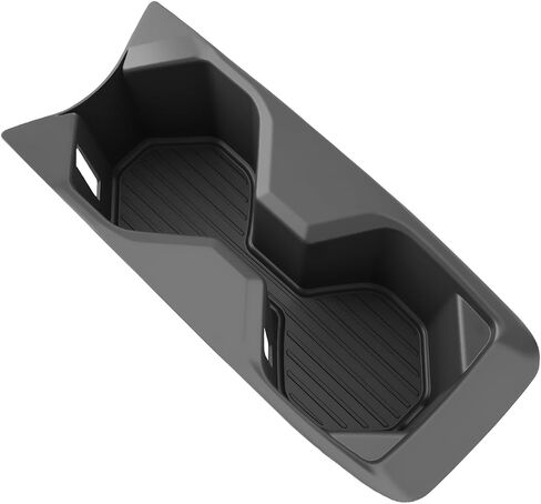 SKTU for 2018 2019 2020 2021 2022 2023 Hyundai Kona Center Console Organizer Insert ABS Black Materials 2023 Kona OS Tray Armrest Box Glove Secondary Storage Box with Coin and Glass Holder (White) in Saudi Arabia