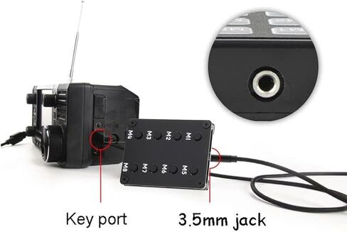 Transceiver Keypad for IC 705, Control Keypad with 3.5mm Cable for IC 705 IC 7600 IC 7610 IC 7300 IC 9700, External Keypad for IC 7610 Included in Saudi Arabia