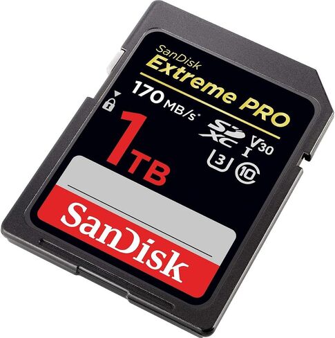 بطاقة ذاكرة Sandisk Extremepro UHS-I SDXC ، 1 تيرابايت ، 170 ميجابايت/V30 in Saudi Arabia