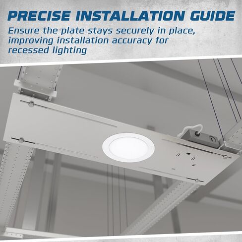 OHLECTRIC 6 Pack New Construction Mounting Plate for 4 & 6 Inch LED Downlight Easy Cutout Slim Steel Rough in Bracket Made of Galvanized Steel Recessed LED Light Plate in Kuwait