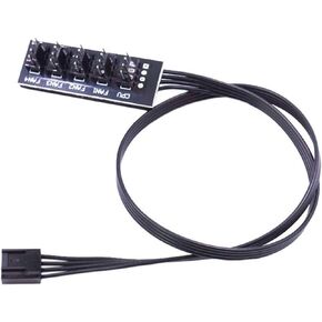 Cooling Fan PC CPU Cooling 4PIN Power Cable Splitter Adapter Sleeved Case for Desktop Computer Coolers Fan Replacement in Kuwait