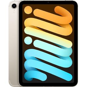 Apple 2021 iPad Mini 6 (8.3 Inch ، Wi-Fi + Cellular ، 64gb) Starlight (Premium متجدد) in Kuwait