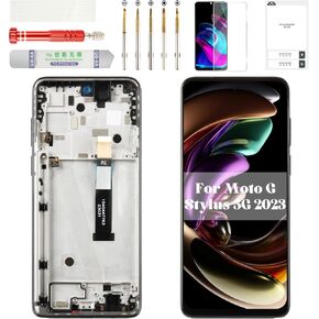 لـ Moto G stylus 5g 2023 شاشة عرض الشاشة لـ Moto G Stylus 5G 2023 LCD شاشة الاستبدال لرقم Digitizer لـ Motorola XT2315-4 شاشة لمسة مع Frame XT2315-1 Black (فقط لإصدار 5G) in Kuwait
