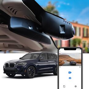 Fitcamx Front 4K+Rear 1080P Dash Cam Adapts for BMW X3 X3 2018-2024 M M40i Sdrive Xdrive30i 30e G01 (HD2-6153), OEM Look, Dual HD Video, WiFi & APP, Loop Recording, G-Sensor, Easy to Set, 128GB Card in Saudi Arabia
