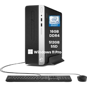 HP Prodesk 400 G4 SFF كمبيوتر سطح المكتب ، Core i5-6500 ، ذاكرة وصول عشوائي 16 جيجابايت ، 960 جيجابايت SSD ، Wi-Fi ، Bluetooth ، لوحة مفاتيح سلكية وفأرة ، Windows 11 Pro (متجدد) in Kuwait