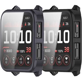 حالة Garmin Venu X1 Smart Watch و TPU خفيفة الوزن وصديقة للبشرة TPU جميعها شاملة ، ومكافحة السقوط ومقاومة للخدش ، و 2 حزمة ، ولون بندقية+أسود in Kuwait