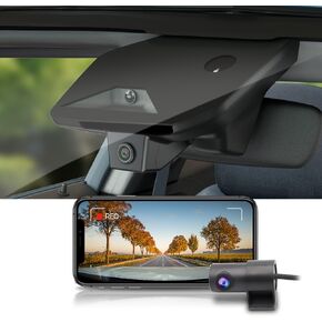 Fitcamx Front 4K+Rear 1080P 4K Dash Cam Adapts for Jeep Grand Cherokee 2023-2025 L 4XE (HD2-0513), Integrated OEM Look, Dual HD Video, WiFi & APP, Loop Recording, G-Sensor, Easy to Use, 128GB Card in Saudi Arabia