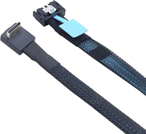 فعال 50 سم/100 سم GEN 5 PCIE 4I 38P إلى SFF8611 4I 90 DEATION in Saudi Arabia