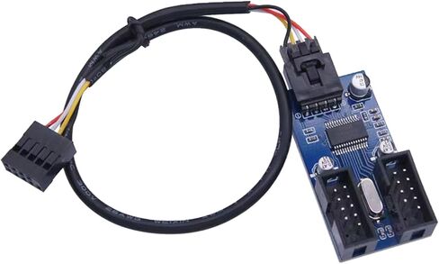 Motherboards USB Hubs Expansion 9Pin USB Splitter Connecting More with 9Pin Header Splitter for Internal Wiring in Saudi Arabia