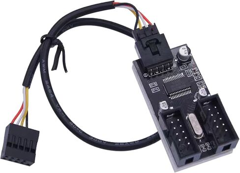 Motherboards USB Hubs Expansion 9Pin USB Splitter Connecting More with 9Pin Header Splitter for Internal Wiring in Saudi Arabia