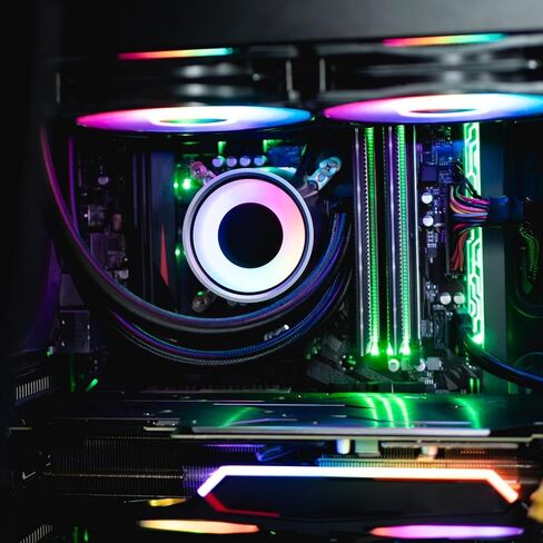 Cooling Fan PC CPU Cooling 4PIN Power Cable Splitter Adapter Sleeved Case for Desktop Computer Coolers Fan Replacement in Kuwait