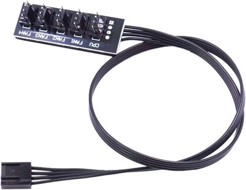 Cooling Fan PC CPU Cooling 4PIN Power Cable Splitter Adapter Sleeved Case for Desktop Computer Coolers Fan Replacement in Kuwait