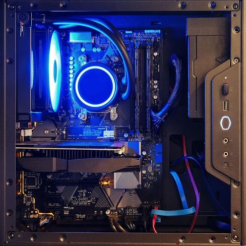 Cooling Fan PC CPU Cooling 4PIN Power Cable Splitter Adapter Sleeved Case for Desktop Computer Coolers Fan Replacement in Kuwait