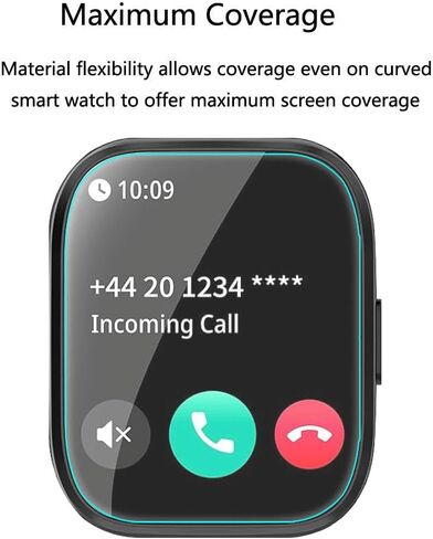 لمشاهدة Aycy Smart Watch P114 P114 حامي الشاشة 1.85 "[5 Pack] HD Clear Soft Pet Film [Anti-Fingerprint] in Saudi Arabia