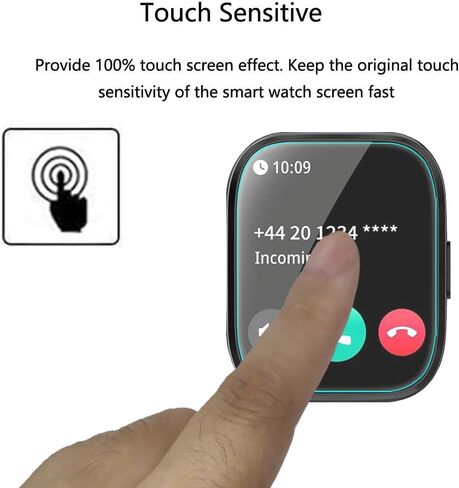 لمشاهدة Aycy Smart Watch P114 P114 حامي الشاشة 1.85 "[5 Pack] HD Clear Soft Pet Film [Anti-Fingerprint] in Saudi Arabia