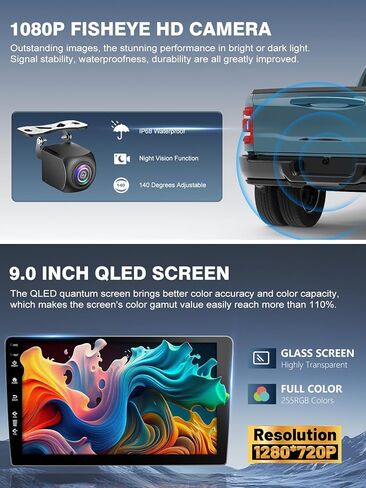 5G WiFi (6) CAR Radio for Jeep Compass 2017-2020 ، Android13/Wireless Carplay/Android Auto/Touch Screen/GPS Cameraging/Bluetooth/FM/HD (2Ram+64rom) in Kuwait
