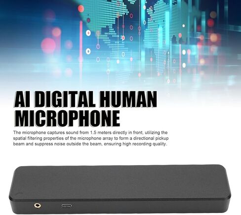 يونير ميكروفون التفاعل بين يونير الاتجاهي ، ميكروفون صفيف AI لخفض الضوضاء مع فوز 8،10 ، 11 ، Android لخدمة العملاء الذكية ، in Kuwait