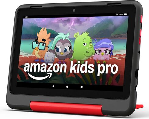Amazon Kids Entertainment Bundle Including Marvel Avengers Fire HD 8 Kids Pro Tablet (32GB) + Echo Pop Kids in Saudi Arabia