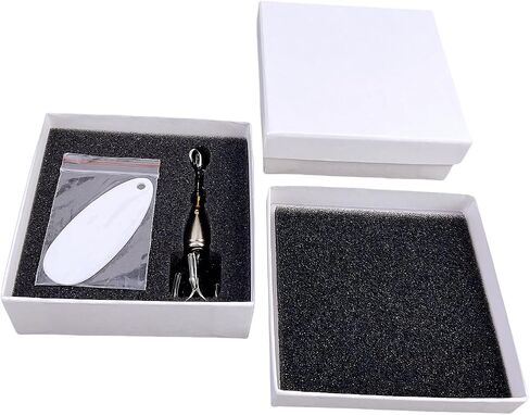 Sublimation Stainless Steel Double Sided Fishing Lures Blanks White 5 Packs in Saudi Arabia
