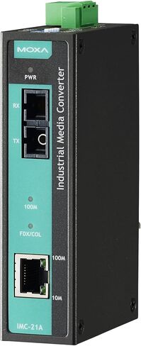 MOXA IMC-21A-M-SC الصناعي 10/100BASETX إلى 100BASEFX محول الوسائط ، MULTI MODE ، موصل SC ، -10 إلى 60 درجة مئوية in Saudi Arabia
