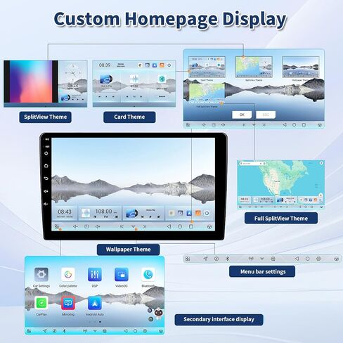 ستيريو سيارة Android 13 لسيارة Honda CRV 2002-2006 مع Apple Carplay Android Auto، راديو سيارة بشاشة لمس 9 بوصة مع وصلة مرآة واي فاي GPS بلوتوث FM/RDS SWC+AHD كاميرا خلفية [2G+32G] in Kuwait