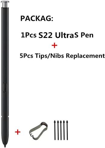 S22 Ultra S Pen (WithBluetooth),S22 Ultra Stylus Pen Replacement Compatible with Samsung Galaxy S22 Ultra All Versions (Black) in Saudi Arabia
