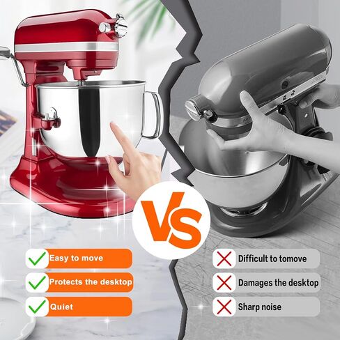 Sliding Mat for Kitchenaid Stand Mixer Slider Mat with Bendable Cord Organizers for KitchenAid 4.5-8 Qt Appliances (4.5-5 Quart) in Saudi Arabia