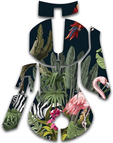MightySkins Skin Compatible with SteelSeries Rival 5 Gaming Mouse - Tropical Kingdom | Protective, Durable, and Unique Vinyl Decal wrap Cover | Easy to Apply and Change Styles | Made in The USA in Saudi Arabia