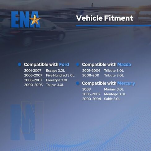 مجموعة ملف الإشعال ENA مكونة من 6 قطع متوافقة مع Ford Mazda Mercury Escape Five Hundred Freestyle Taurus 3.0L V6 لاستبدال DG500 DG513 FD502 in Saudi Arabia