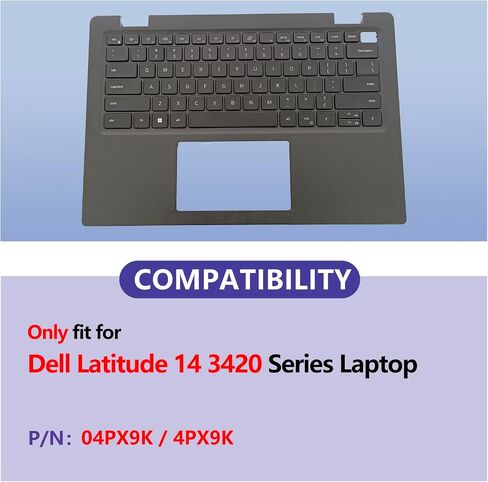 استبدال القضية العليا في وضع لوحة المفاتيح مع Dell Latitude 3420 E3420 Part ، P/N: 04px9k 4px9k 02rm93 2rm93 02935x 2935x (Palmrest with Backlit Keyboard) in Saudi Arabia