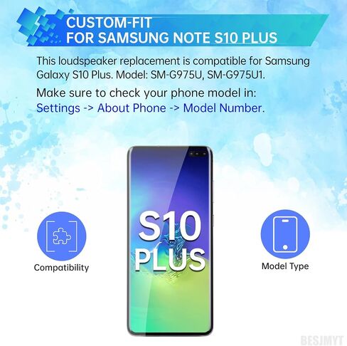 بالنسبة إلى Samsung Galaxy S10 بالإضافة إلى استبدال مكبر الصوت بصوت عالٍ مع وحدة مكبرات الصوت Ringer Ringer Ringer استبدال إصلاح صوتي واضح لـ Samsung S10 Plus SM-G975U SM-G975U1 in Saudi Arabia