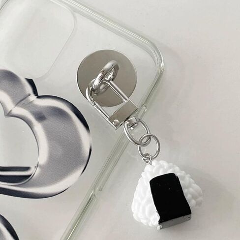 12 PCS HOACK HOOK ، Metal Round Phone Charm Holder Stafering Stageive Black Finger Grip for DIY Hanging Supplies in Saudi Arabia
