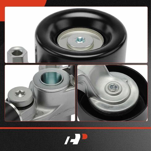A-Premium Belt Tensioner Assembly with Pulley Compatible with Honda Accord 2008-2010, Odyssey 2005-2010, Pilot 2006-2011, Accord Crosstour 2010 3.5L, Replace# 31170R70A01, 31170RKB005 in Kuwait
