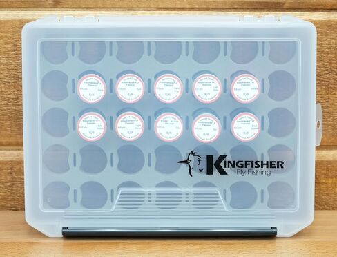 Kingfisher Fly Tying Box مع مؤشر ترابط قياسي متنوع in Kuwait