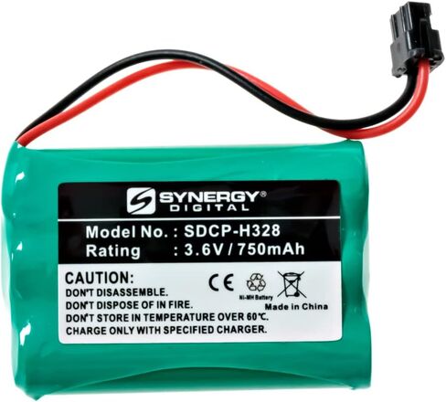 Synergy Digital Cordless Phone Batteries, Compatible with Uniden TRU-8880-2 Cordless Phone, (Ni-MH, 3.6V, 750 mAh), Replacement for Uniden BT-446 Battery, Pack Includes: 5 x SDCP-H328 Batteries in Saudi Arabia