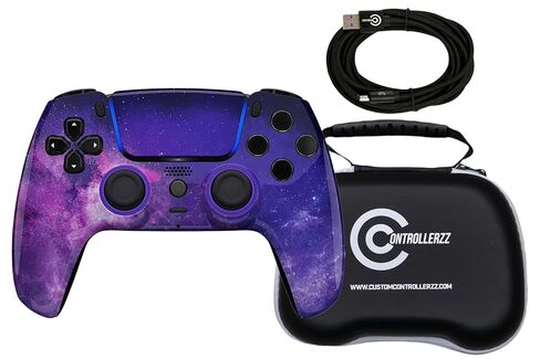 حزمة وحدة تحكم Galaxy مخصصة-تشمل وحدة التحكم اللاسلكية المخصصة لـ Galaxy Custom for PS5 و PC و Cable USB-C و Universal Cable Cable و Universal Protection in Kuwait