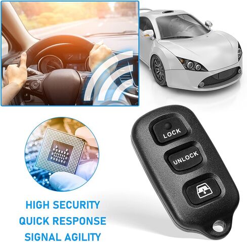 CAUORMOTE Keyless Entry Remote Replacement Car Key Fob for 1999-2009 Toyota 4Runner and 2001-2008 Sequoia, HYQ12BBX, HY12BAN, HYQ1512Y, 89742-35050(Pack of 2) in Saudi Arabia