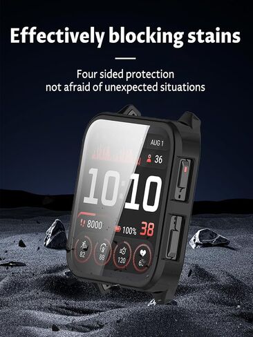حالة Garmin Venu X1 Smart Watch و TPU خفيفة الوزن وصديقة للبشرة TPU جميعها شاملة ، ومكافحة السقوط ومقاومة للخدش ، و 2 حزمة ، ولون بندقية+أسود in Kuwait