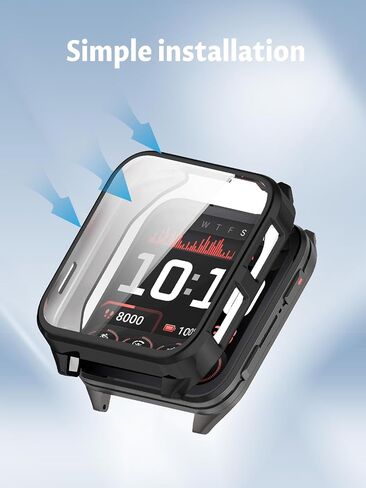 حالة Garmin Venu X1 Smart Watch و TPU خفيفة الوزن وصديقة للبشرة TPU جميعها شاملة ، ومكافحة السقوط ومقاومة للخدش ، و 2 حزمة ، ولون بندقية+أسود in Kuwait