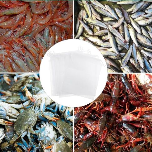 popetpop 10 pcs صيد الأسماك حقيبة صافية: أكياس الطعم غير المنسوج من النسيج مع الرباط - أداة تنفس ، سهلة التنظيف - أداة الصيد (أبيض) in Saudi Arabia