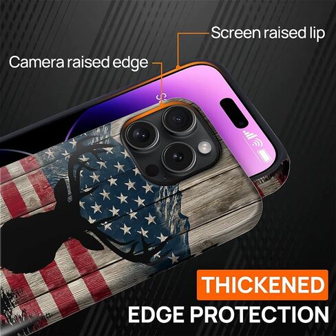 حالة لـ iPhone 16 (متوافق مع Magsafe) ، وغطاء الهاتف TPU+Soft TPU+Hard Acrylic 2-in-1 للرجال ، وحالة الحماية المضادة للخلع للصدمة لشريط iPhone 16-Tiger in Kuwait