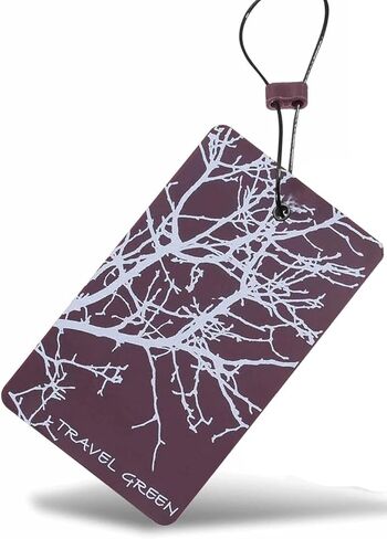 Lewis N. Clark Travel Luggage Tag and Suitcase Identifiers for Women and Men, Carry on, Backpack and More, Green Branches, Single in Kuwait