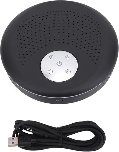 مؤتمر Yunir USB Microphone ، 360 ° Emnidirectional Contenser PC Mic مع خوارزميات صوتية 3A لمؤتمر الفيديو ، التسجيل ، سكايب ، فئة عبر الإنترنت ، مراسل المحكمة ، الحد من الضوضاء in Kuwait