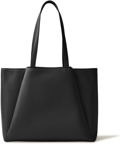 Work Tote Bags for Women 15.6 Inch - Laptop Tote Bag with Zip Compartments - Large PU Leather Office Purse Computer Briefcase in Saudi Arabia
