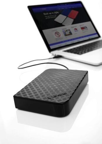 verbatim Store n 'Save الخارجي HDD USB 3.0. Gen2.4 TB ، Black ، 47685 (USB 3.0. Gen2.4 TB ، Black 3.5 (8.89 cm)) in Saudi Arabia