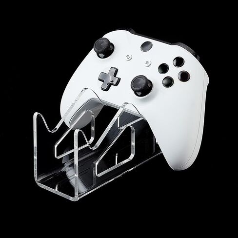حامل وحدة تحكم Universal Universal Adlymaker ، Clear Acrylic Dual Game Controller Stand ، Gamepad Desktop Stand لعرض وحدات التحكم الحديثة للألعاب الرجعية والمؤسسة in Saudi Arabia