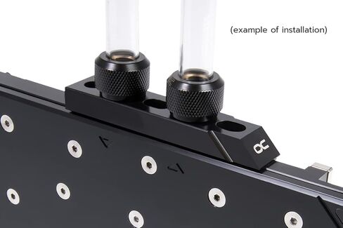 Alphacool Eisblock Aurora Terminal Flat Straight - acetal (12987) in Saudi Arabia