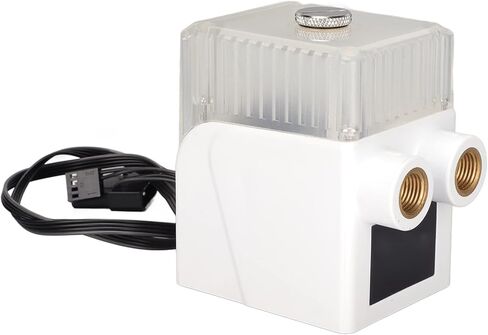 CPU Reservoir, G1/4" Thread Ultra Quiet Water Cooling Pump 12V 450L/H Three Phase Copper Wire 4pin Connector Computer Water Cooling System Heat Exchanger Tool(White) in Saudi Arabia