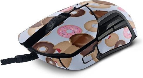 MightySkins Skin Compatible with SteelSeries Rival 5 Gaming Mouse - Donut Binge | Protective, Durable, and Unique Vinyl Decal wrap Cover | Easy to Apply, Remove, and Change Styles | Made in The USA in Saudi Arabia