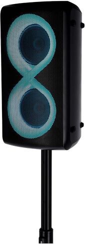 Rockville Elite Party 5 1200W Pluetooth LED Party Speaker ، Loud With Held ، Bass Boost ، محمول ، ربط لاسلكي ، شحن سريع لمدة ساعة واحدة in Saudi Arabia